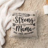 ボホ「ストロングママ」の羽と矢 クッション (ブランケット)