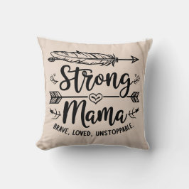 ボホ「ストロングママ」の羽と矢 クッション