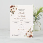 ボホ スペイン ウェディング インビテーション (スタンド正面)