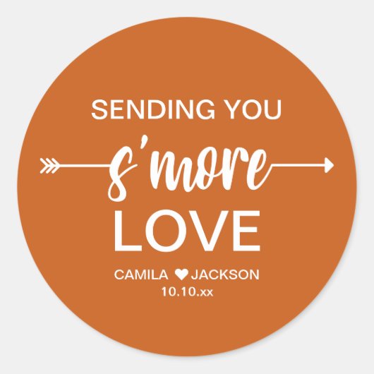 ボホ スモア ウェディング ファーバー ラウンドシール (正面)