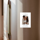 ボホ セーブ・ザ・デート フォト ミニマリスト セーブ・ザ・デート マグネット招待状