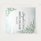 ボホ ダスティーブルー ブライダルシャワー 背景 フォトブース タペストリー (正面(横))