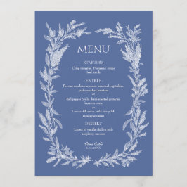 ボホ ダスティーブルー ボタニカルリース ウェディング メニュー