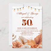 ボホ テラクッタ 私たちはいまだ Anniversary Invitation 招待状 (正面)