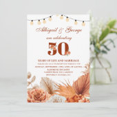 ボホ テラクッタ 私たちはいまだ Anniversary Invitation 招待状 (スタンド正面)