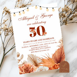 ボホ テラクッタ 私たちはいまだ Anniversary Invitation 招待状