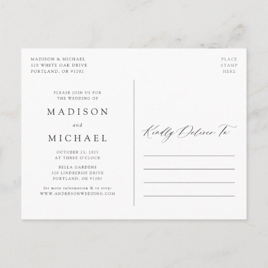 ボホ デザート フラワーズ 延期のお知らせ 案内ポストカード (裏面)