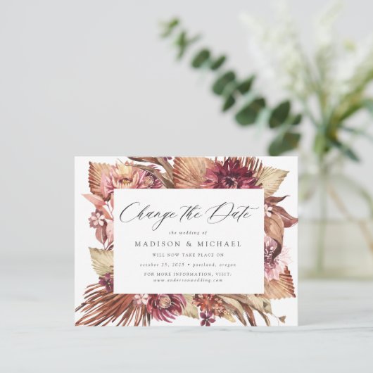 ボホ デザート フラワーチェンジ ザ デート 案内ポストカード (スタンド正面)