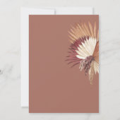 ボホ トロピカル ファン パームズ コースト エレガンス 招待状 (裏面)