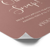 ボホ トロピカル ボタニカル ダスティ ローズ オー スナップ ハッシュタグ ポスター (角)