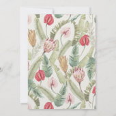 ボホ トロピカル ボタニカル リハーサル ディナー 招待状 (裏面)