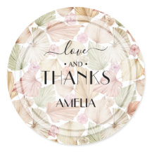 ボホ ドライ リーフとフラワーのブライズシャワー