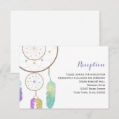 ボホ ドリームキャッチャー ウェディング レセプション 情報カード エンクロージャーカード (正面/裏面)