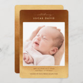 ボホ・ニュートラル・グラデーションフォト・バース・アナウンス 招待状 (正面/裏面)