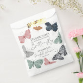 ボホ バタフライ ブライダル シャワー デザート フェイバー バッグ (封をした状態)