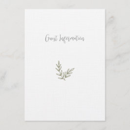 ボホ バンブー ボタニカル リーフ ソフト エレガント グリーンナチュール エンクロージャーカード