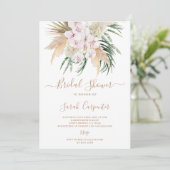 ボホ パンパス グラス ブライダル シャワー 招待状 (スタンド正面)