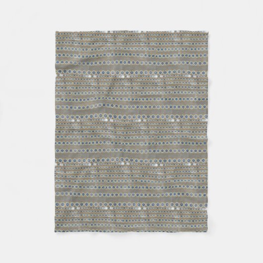 ボホ、ヒッピーインスパイア、1960年代のグルーヴスタイル フリースブランケット (正面)