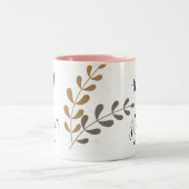 ボホ フラワーの結婚式 ツートーンマグカップ (中央)