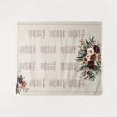 ボホ フラワーズ 席次表 タペストリー (正面(横))