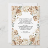 ボホ フラワール キンセアニエラ シャンパン ミス キンセア アニョス 招待状 (裏面)