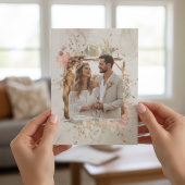 ボホ フラワー ウェディング セーブ・ザ・デート