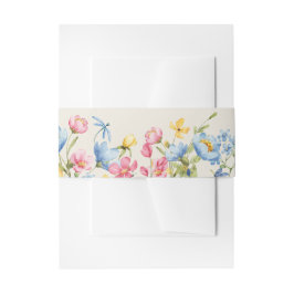 ボホ フラワー ウェディング 招待状ベリーバンド