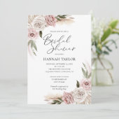 ボホ フラワー ブライダル シャワー 招待状 (スタンド正面)