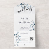 ボホ ブリス ウェディング オールインワン招待状 (内側)