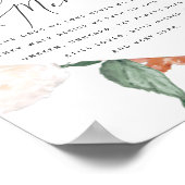 ボホ ブルームズ 結婚記念プレート ポスター (角)