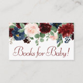 ボホ ブルーム | エレガント マルサラ レッド ガーランド レセプション エンクロージャーカード (正面)