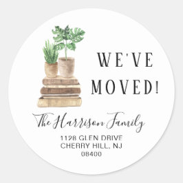 ボホ プランツ 引越先住所ラベル ラウンドシール