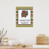 ボホ・ベアの冒険が待っている保育園アート ポスター (キッチン)