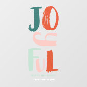 ボホ ボールド スクリプト ジョイフル クリスマス レターズ ウィンドウサイン (シート)