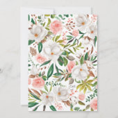 ボホ マグノリア 招待状 ブライズシャワー パーティー L201 (裏面)