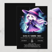 ボホ・マジェスティック・ウィザード・バースデー 招待状 (正面/裏面)