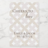 ボホ ミニ ワインボトル チェアーズ トゥ ラブ ワインラベル (シングルラベル)