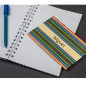 ボホ メキシカン セラペ ストライプ カスタム ネーム ポストカード