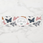 ボホ リトル バタフライ バースデー パーティーまたはシャワー ペットボトルラベル (シングルラベル)