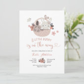 ボホ・リトル・バニーがベビーシャワーの途中 招待状 (スタンド正面)