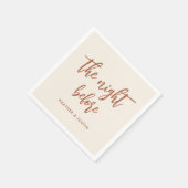 ボホ リハーサル ディナー 前夜のナプキン スタンダードカクテルナプキン (角)