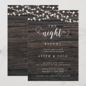 ボホ リハーサル ディナー 招待状 前夜 (正面/裏面)