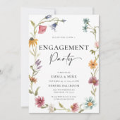 ボホ ワイルドフラワーエンゲージメント招待状 招待状 (正面)