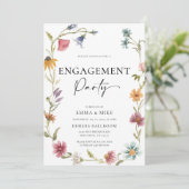ボホ ワイルドフラワーエンゲージメント招待状 招待状 (スタンド正面)
