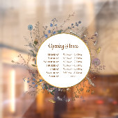 ボホ ワイルドフラワーズ 営業時間 ウィンドウ スキン ウィンドウサイン (シート2)