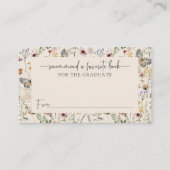 ボホ・ワイルドフラワー卒業 エンクロージャーカード (正面)