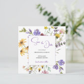 ボホ ワイルドフラワー ウェディング セーブザデート (スタンド正面)