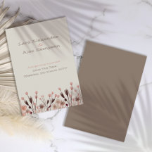 ボホ ワイルドフラワー セーブ・ザ・デート カード