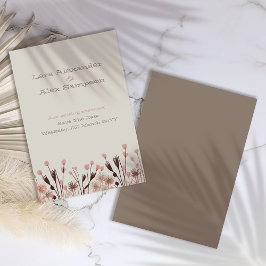 ボホ ワイルドフラワー セーブ・ザ・デート カード