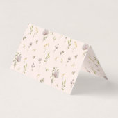 ボホ ワイルドフラワー | 結婚式 テーブル プレースカード 名刺 (裏面)